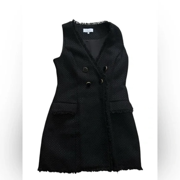 L’ACADEMIE The Pierre Mini Dress in Black NWOT - Size Medium - Picture 7 of 8